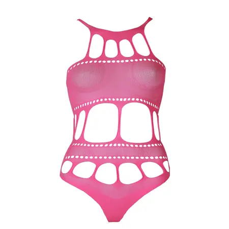 OUCH! Neon Body UV-Aktivirani Grčki Dekolte Neon Roze XS/XL