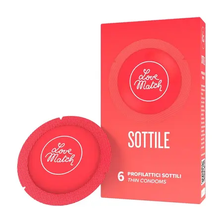 Love Match Sottile ultra-tanke lateks zaštitne navlake 6 komada