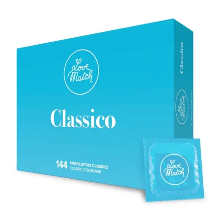 Love Match Classico premium kondomi 144 komada udobno prijanjanje podmazani