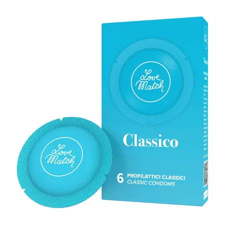 Love Match Classico Condoms 6 pcs - Comfort Fit & Enhanced Lubrication