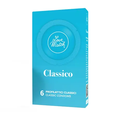 Love Match Classico Condoms 6 pcs - Comfort Fit & Enhanced Lubrication