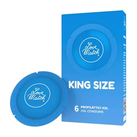 Love Match King Size veliki kondomi 60 mm 6 komada za udobno prijanjanje