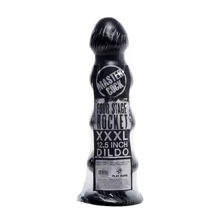 Master Series Four Stage Rocket intimni model crni 32cm PVC