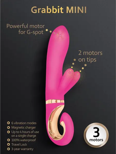 GVibe G-Rabbit Mini Dolce Violet ljubičasti kompaktni intimni uređaj sa tri motora