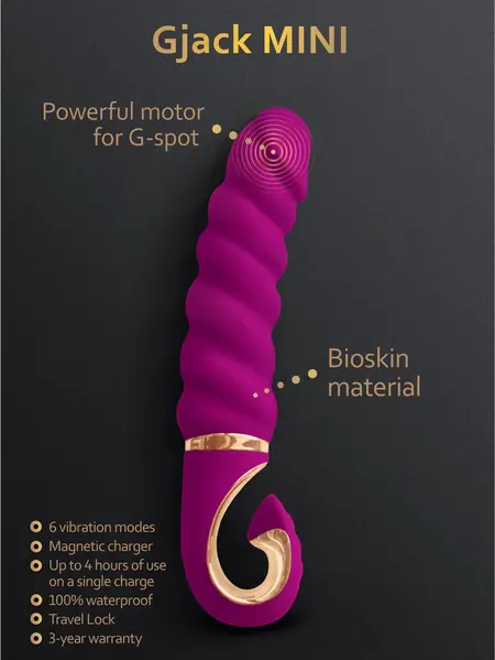 Gvibe Gjack Mini Sweet Raspberry kompaktni intimni uređaj Bioskin