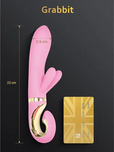 Gvibe Grabbit intimni masažer Candy Pink sa tri motora