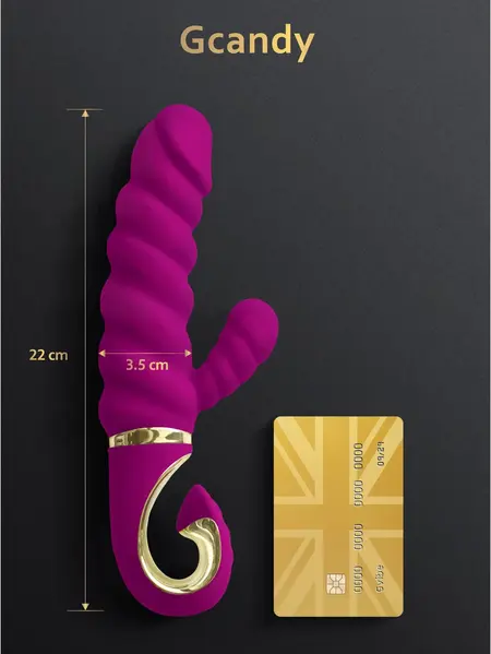 Gvibe Gcandy Sweet Raspberry Dual-Action Intimate Device, Bioskin, Pink