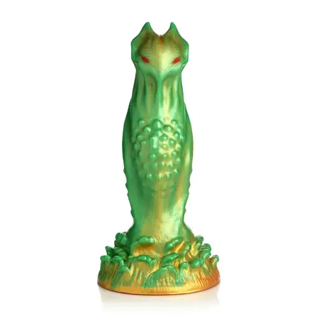 Nebula Andromeda Silicone Fantasy Model Green-Gold with Suction Base