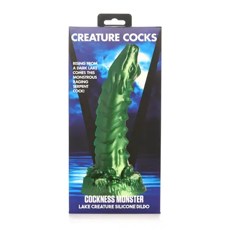 Creature Cockness Monster silikonski intimni uređaj zeleni - usisna baza