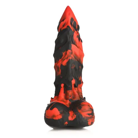 XR Brands Fire Demon silikonski fantazijski model crveno/crni, veliki