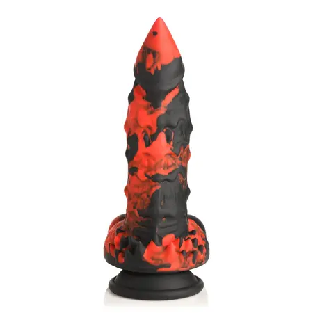 XR Brands Fire Demon silikonski fantazijski model crveno/crni, veliki