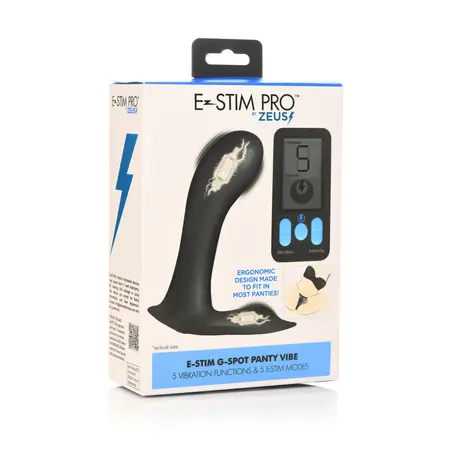 E-Stim Pro G-Spot gaćice vibrator crni - elektro-vibracioni sistem