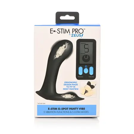 E-Stim Pro G-Spot gaćice vibrator crni - elektro-vibracioni sistem