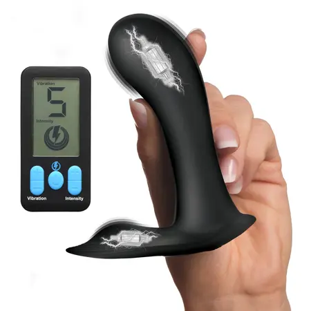 E-Stim Pro G-Spot gaćice vibrator crni - elektro-vibracioni sistem