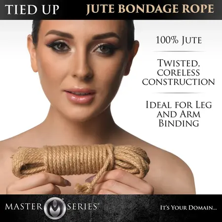 Tied Up jukano uže za vezivanje 25ft (7.6m) - prirodno vlakno, dizajn bez jezgra