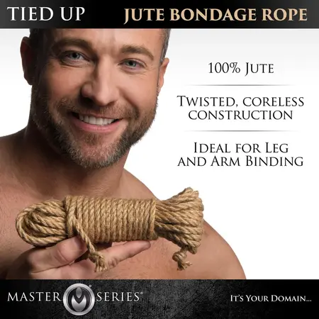 Tied Up jukano uže za vezivanje 25ft (7.6m) - prirodno vlakno, dizajn bez jezgra