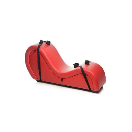 Kink Couch ležaljka sa podesivim kaiševima i potpornim jastucima, crna