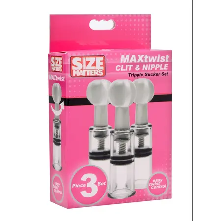 XR Brands Twisted Triplets kompaktan set usisnih cilindara providni ABS