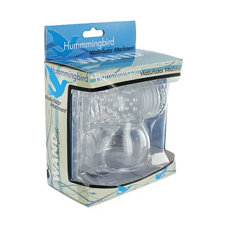 Hummingbird Attachment for Wand Massager Clear TPR 3.25x1.25in