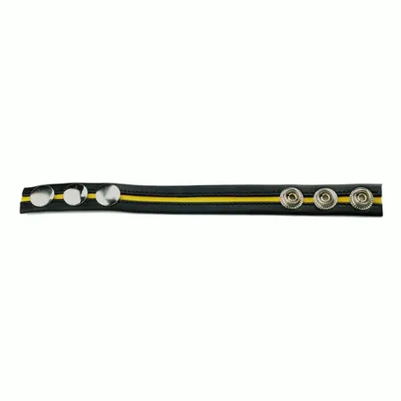 Prowler Red Premium Leather Black & Yellow Adjustable Strap 21.5cm