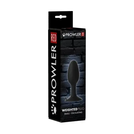 Prowler RED Intimate Weighted Plug Small 3.9cm x 10cm ABS Black