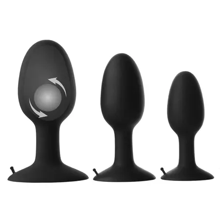 Prowler RED Intimate Weighted Plug Small 3.9cm x 10cm ABS Black