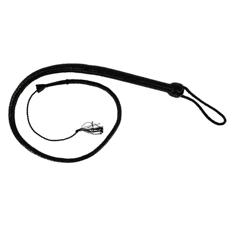 Prowler RED Turkish Knot Multi-Tail Faux Leather Whip 66in