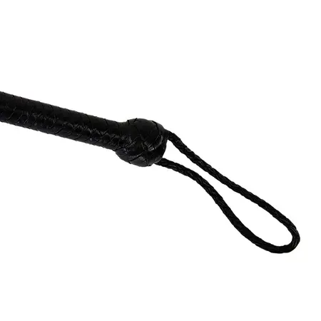 Prowler RED Turkish Knot Multi-Tail Faux Leather Whip 66in