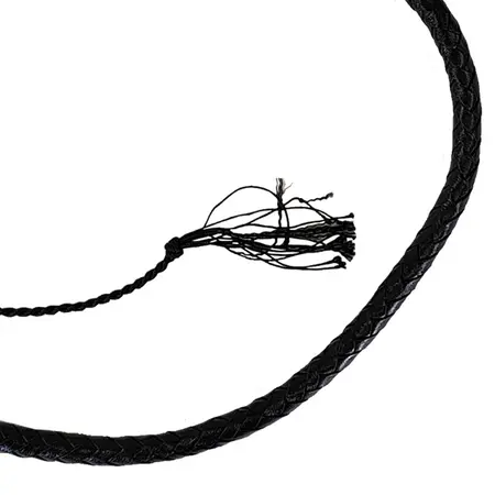 Prowler RED Turkish Knot Multi-Tail Faux Leather Whip 66in