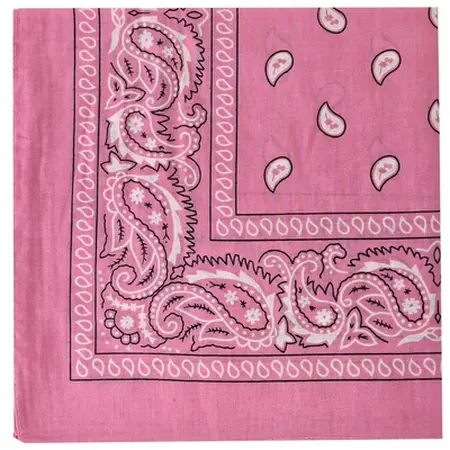 Hanky Light Pink Bandana - Symbolic Accessory for Community Expression