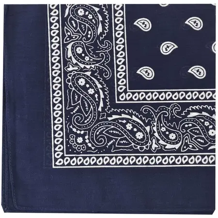 Hanky Navy Blue - Classic Bandana Flag Accessory, Cotton, Unisex
