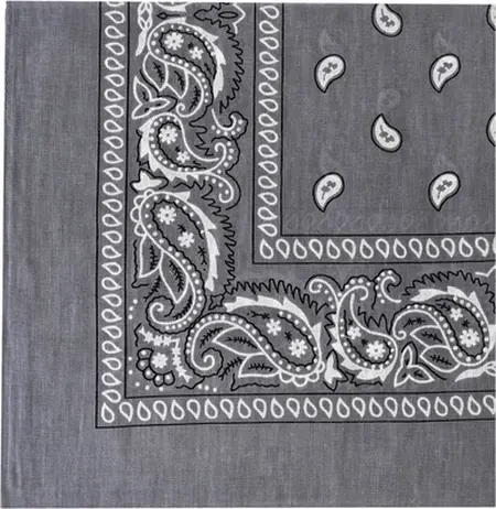Hanky Grey Handkerchief - Cotton Accessory for Community Identification