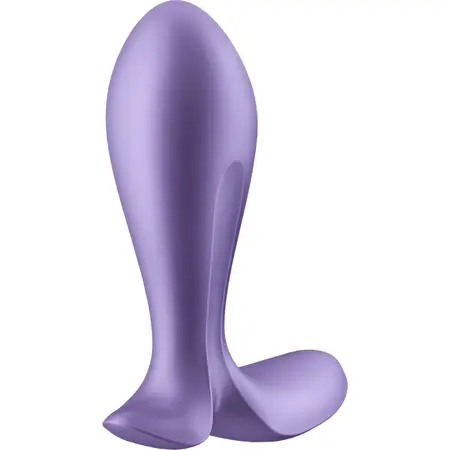 Satisfyer Intensity Plug Purple - Silicone, App-Controlled, Waterproof