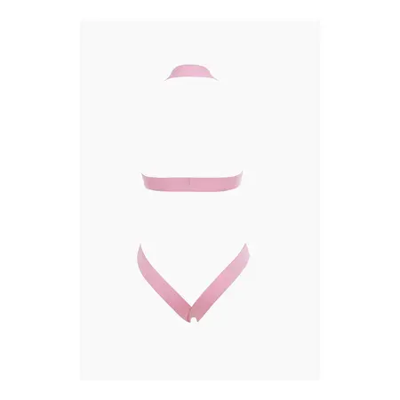 Obsession Teddy Open Cup OS Pink - Adjustable Straps & Open Back Design