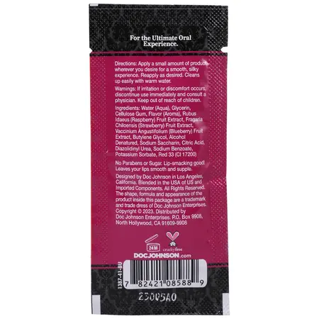 Doc Johnson Oral Delight Gel Passion Fruit Bulk Refill 48x7g Body-Safe