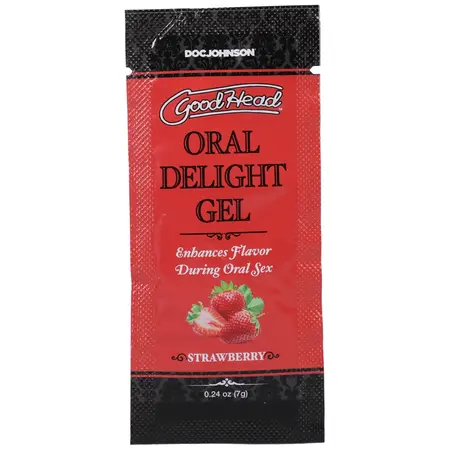 Pipedream Oral Delight Gel Strawberry 48pcs Bulk Pack 7g Single-Use