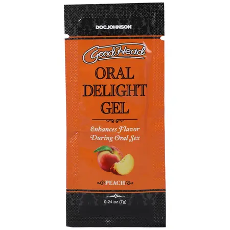 Doc Johnson Oral Delight Gel Peach Bulk Refill 48x7g Sugar-Free Formula