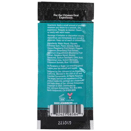 Pipedream Oral Delight Gel Mint Bulk Refill 48 x 7g Single-Use Packs