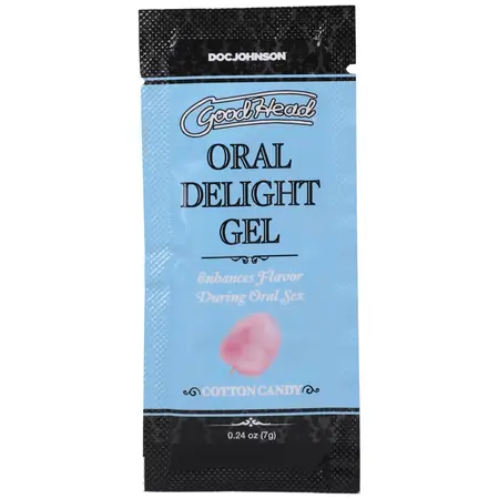 Pipedream Oral Delight Gel Cotton Candy 48-Pack Single-Use Sachets 7g