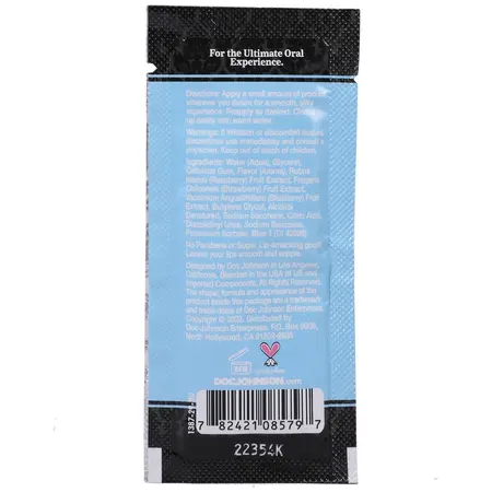 Pipedream Oral Delight Gel Cotton Candy 48-Pack Single-Use Sachets 7g