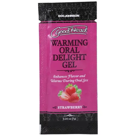 Doc Johnson GoodHead Warming Gel Strawberry Bulk 48 x 7g Refill Pack
