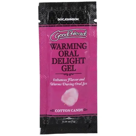 GoodHead Warming Oral Gel Cotton Candy 7g Bulk Pack 48 Sachets
