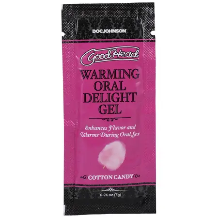 GoodHead Warming Oral Gel Cotton Candy 7g Bulk Pack 48 Sachets