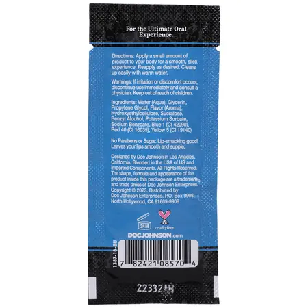 Doc Johnson Slick Head Glide Chocolate Cherry Bulk 48 x 7g Vegan Lubricant