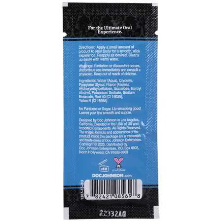 Doc Johnson Slick Head Glide Watermelon 48x7g Vegan Lubricant Pack