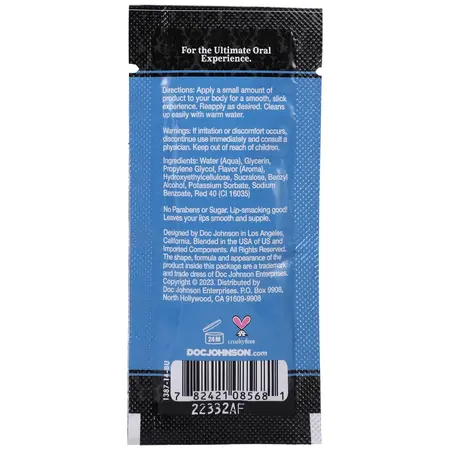Slick Head Glide Strawberry Bulk 48-Pack Lubricant Sachets 7g Vegan