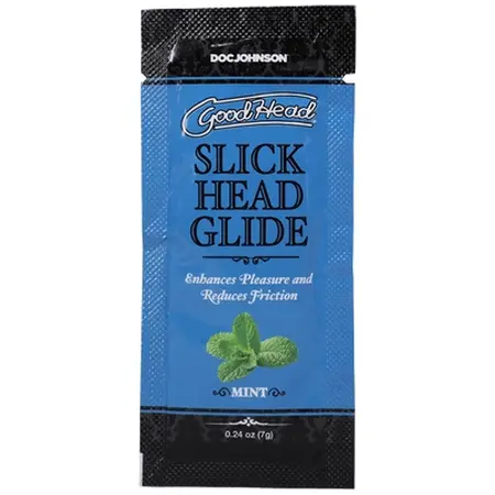 Doc Johnson Slick Head Mint Glide Bulk Refill 48 x 7g Vegan Lubricant