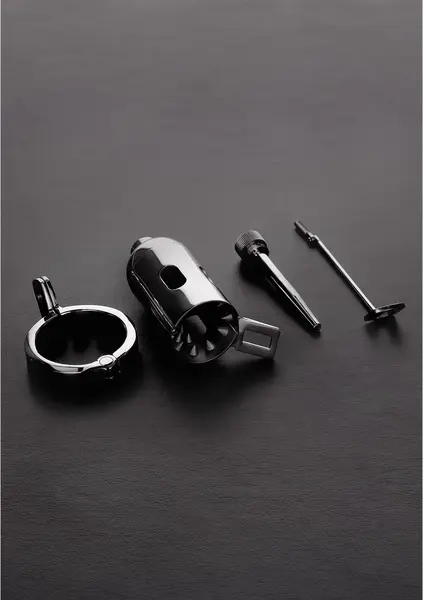 The Pleasure Dome Advanced Chastity System with Lockable Plug 7mm