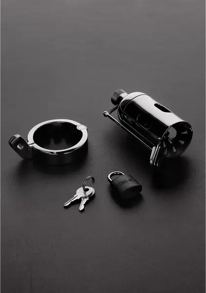 The Pleasure Dome Advanced Chastity System with Lockable Plug 7mm