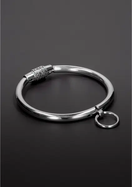 Shots Steel Series Adjustable Stainless Steel Collar with Lock, Large